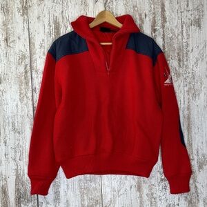 Vintage Helly Hansen Red quarter zip Sweater Men’s Sz L
